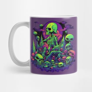 Glowing Remembrance: Radioactive Cemetery Mug